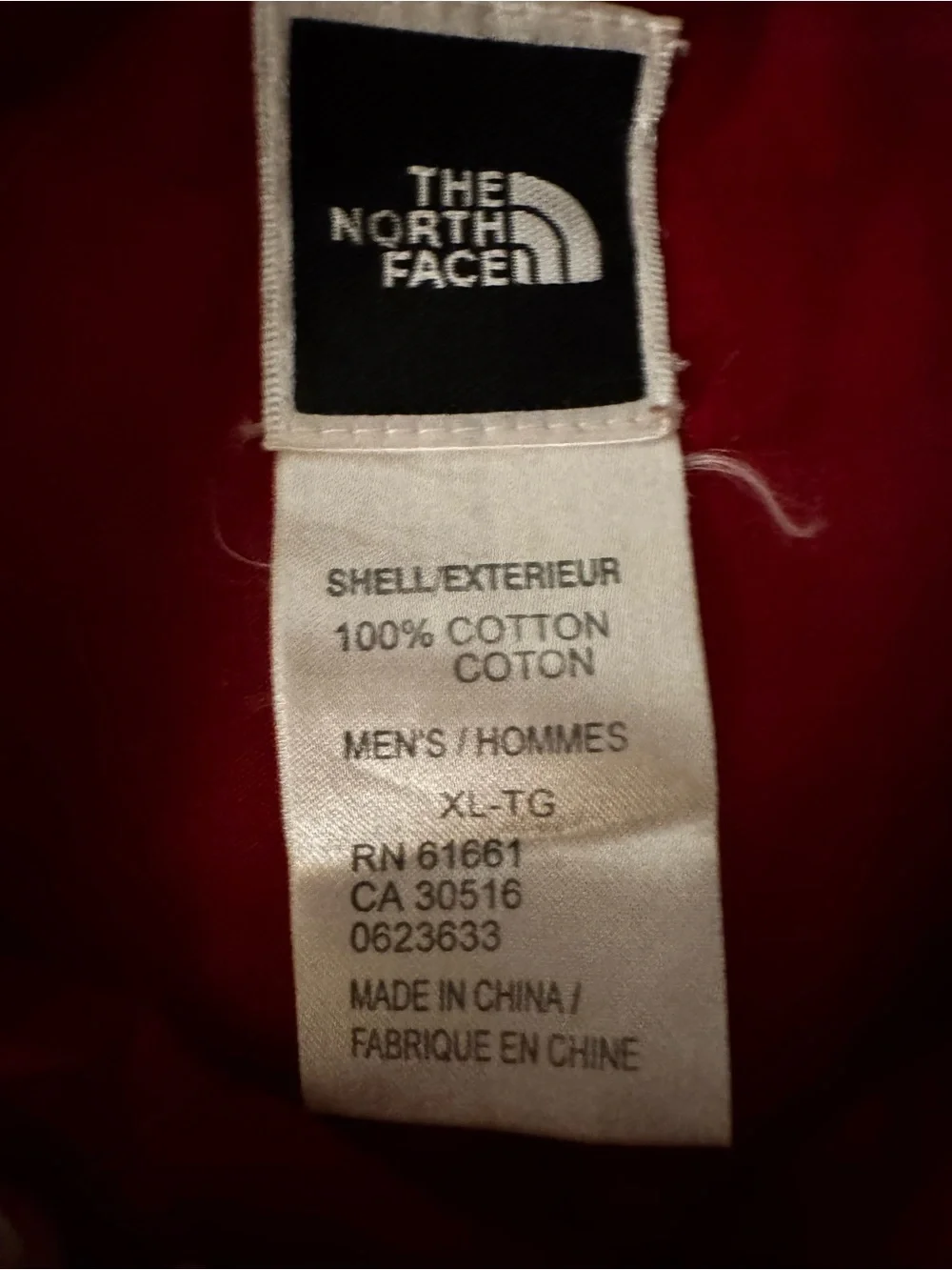 Men's North Face brushed cotton shirt! Gently used and so comfortable-Size XL